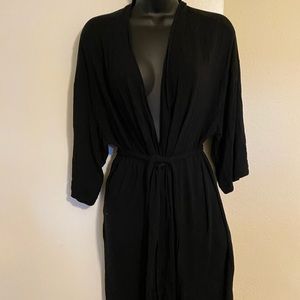 Secret Treasures wrap robe black L
